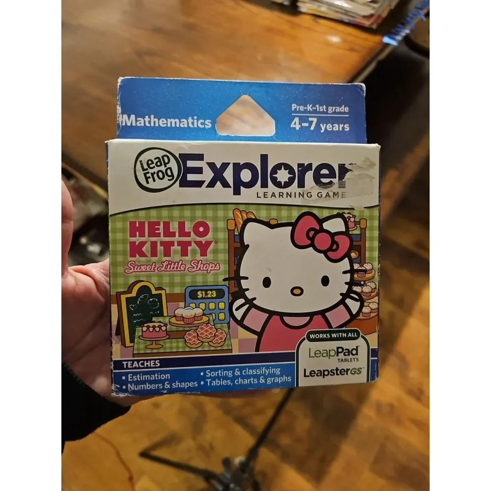LeapFrog Leappad Explorer Hello Kitty Games LeapsterGS Mathematics Pre-K 1st New